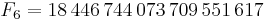 F_6=18\,446\,744\,073\,709\,551\,617