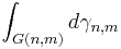 \int_{G(n,m)} d\gamma_{n,m}\,