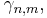 \gamma_{n,m},\,