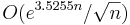 O(e^{3.5255n}/\sqrt{n})