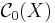 \mathcal{C}_0(X)