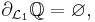 \partial_{\mathcal{L}_1} \Q = \varnothing,