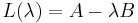 L(\lambda) = A-\lambda B\,