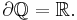 \partial \Q = \R.\,