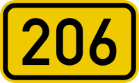 Fil:Bundesstraße 206 number.svg