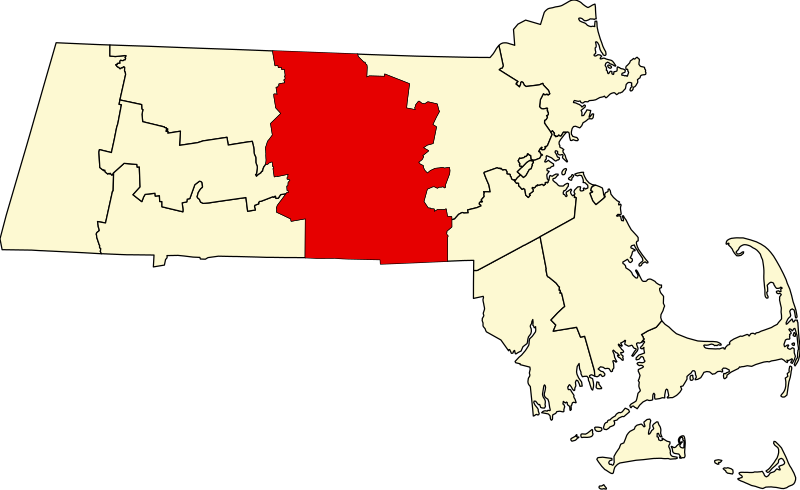 Fil:Map of Massachusetts highlighting Worcester County.svg