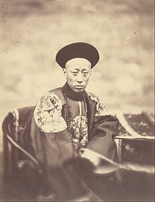 Prins Gong, fotograferad av Felice Beato, 1860.