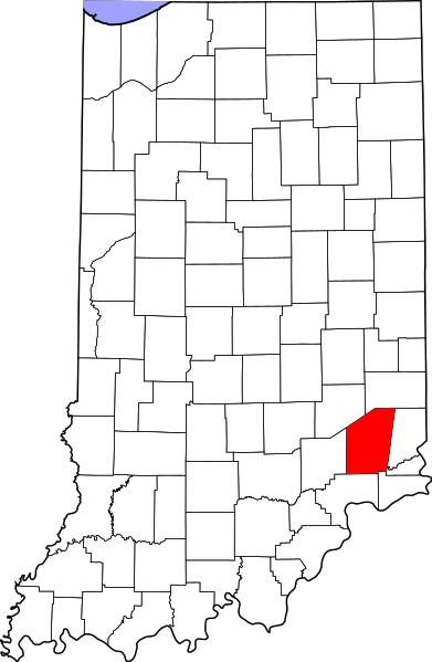 Fil:Map of Indiana highlighting Ripley County.svg