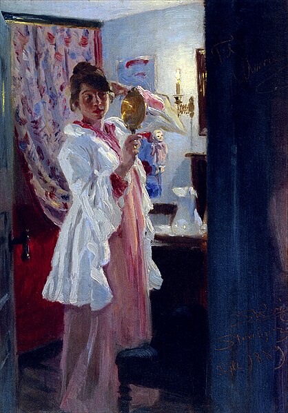 Fil:P S Krøyer 1889 - Interiør med Marie Krøyer.jpg