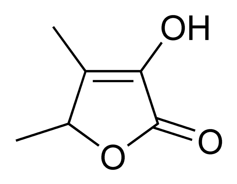 Fil:Sotolon chemical structure.png