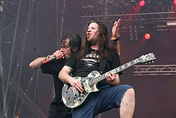 Randy Blythe och Willie Adler på Download Festival 2007