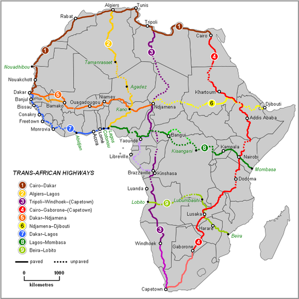 Fil:Map of Trans-African Highways.PNG