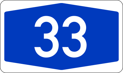 Fil:Bundesautobahn 33 number.svg