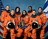 Den officiella bilden av de sju besättningsmedlemmarna på rymdfärjan Columbia. Samtliga omkommer den 1 februari 2003.