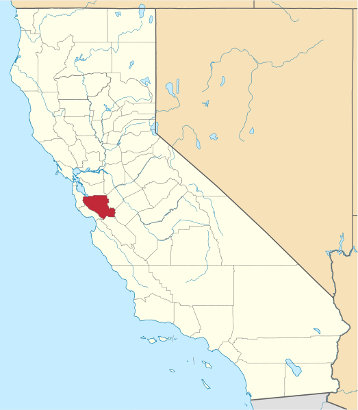 Fil:Map of California highlighting Santa Clara County.svg