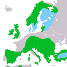 Utbredning i Europa