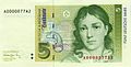 5 Deutsche Mark, Framsida