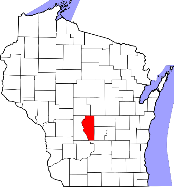 Fil:Map of Wisconsin highlighting Adams County.svg