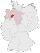 Landkreis Diepholz (mörkröd) i Tyskland