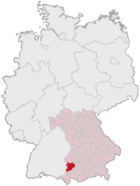 Landkreis Unterallgäus läge i Tyskland