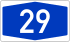 Bundesautobahn 29 number.svg