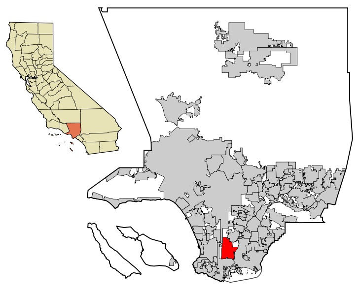 Fil:LA County Incorporated Areas Carson highlighted.svg