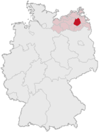 Landkreis Demmin (mörkröd) i Tyskland