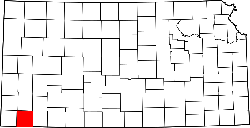 Fil:Map of Kansas highlighting Stevens County.svg