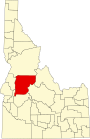 Map of Idaho highlighting Valley County.svg