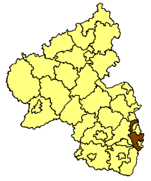 Rhein-Pfalz-Kreis läge i Rheinland-Pfalz