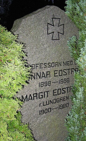 Fil:Grave of swedish professor gunnar edström lund sweden.jpg