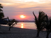 Solnedgång vid Malawisjön