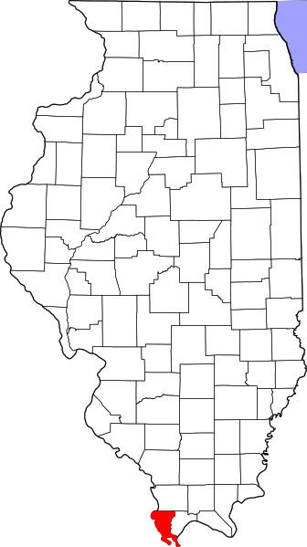 Fil:Map of Illinois highlighting Alexander County.svg