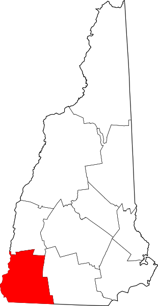 Fil:Map of New Hampshire highlighting Cheshire County.svg