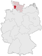 Kreis Dithmarschen (mörkröd) i Tyskland