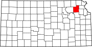 Fil:Map of Kansas highlighting Jackson County.svg