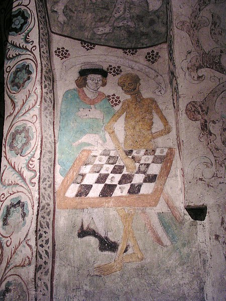 Fil:Taby kyrka Death playing chess.jpg