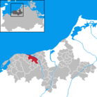 Bad Doberans läge i Mecklenburg-Vorpommern