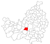 Location of Comuna Floreşti