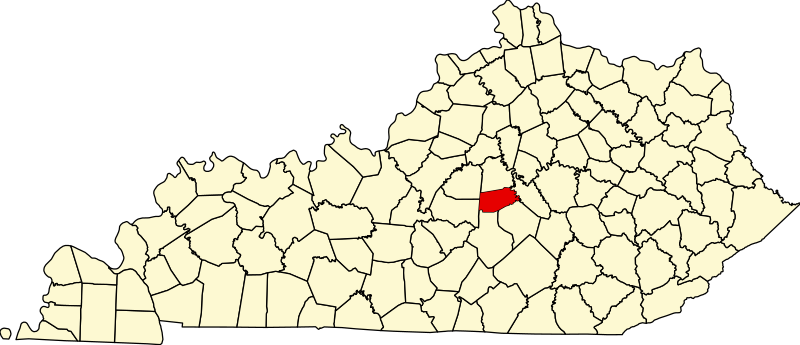 Fil:Map of Kentucky highlighting Boyle County.svg