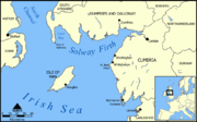 Karta över Solway Firth