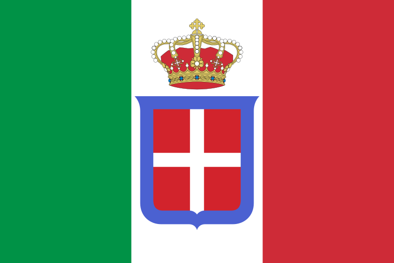 Fil:Flag of Italy (1861-1946) crowned.svg