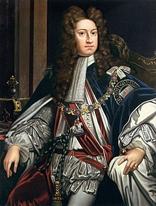 Georg I. Detalj av porträttbild av Godfrey Kneller