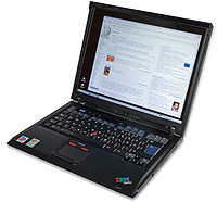 En laptop från IBM