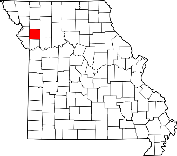 Fil:Map of Missouri highlighting Clinton County.svg
