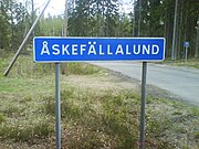 Åskefällalund town sign.jpg