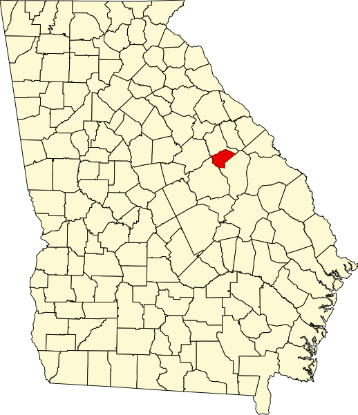 Fil:Map of Georgia highlighting Glascock County.svg