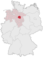Landkreis Celle (mörkröd) i Tyskland