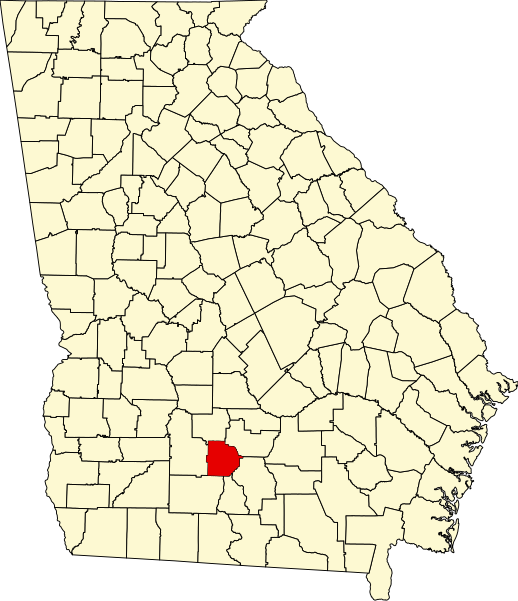 Fil:Map of Georgia highlighting Tift County.svg