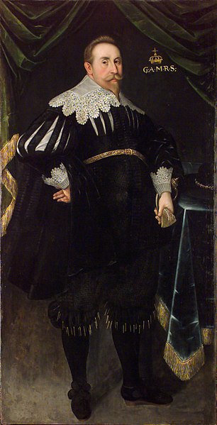 Fil:Gustav II Adolf porträtterad av Jakob Elbfas ca 1630.jpg
